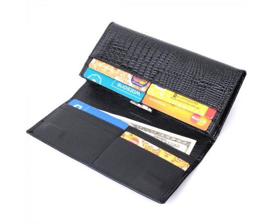 Купить Женский кошелек из натуральной лакированной кожи ST Leather 22679 Черный, фото , изображение 7, характеристики, отзывы