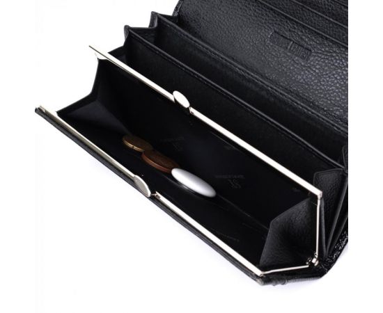 Купить Женский кошелек из натуральной лакированной кожи ST Leather 22679 Черный, фото , изображение 9, характеристики, отзывы
