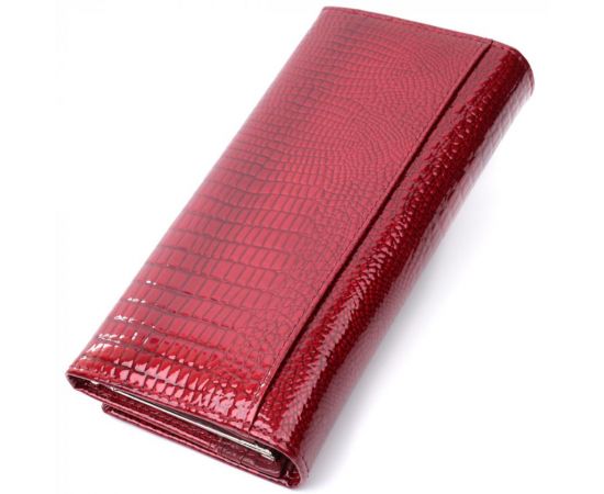 Купить Кошелек для женщин из натуральной лакированной кожи ST Leather 22680 Красный, фото , изображение 2, характеристики, отзывы