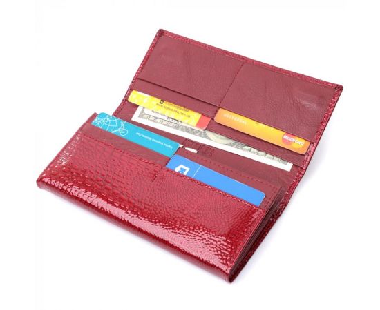 Купить Кошелек для женщин из натуральной лакированной кожи ST Leather 22680 Красный, фото , изображение 6, характеристики, отзывы