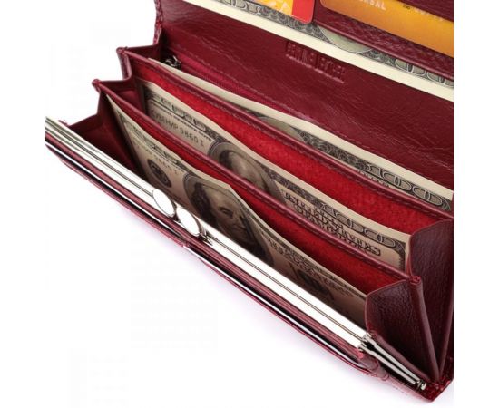 Купить Кошелек для женщин из натуральной лакированной кожи ST Leather 22680 Красный, фото , изображение 7, характеристики, отзывы