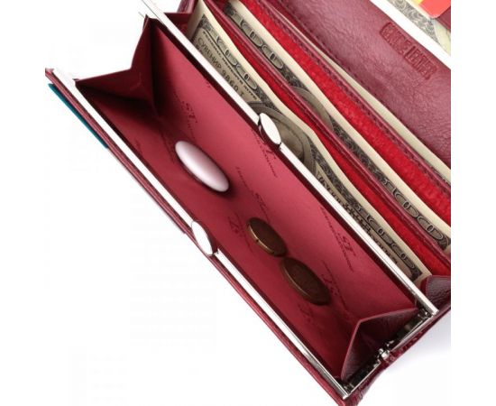 Купить Кошелек для женщин из натуральной лакированной кожи ST Leather 22680 Красный, фото , изображение 8, характеристики, отзывы