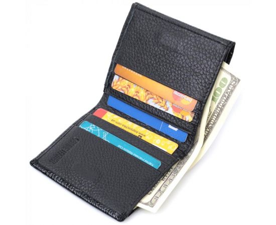 Купить Женский компактный кошелек из натуральной лакированной кожи ST Leather 22688 Черный, фото , изображение 7, характеристики, отзывы