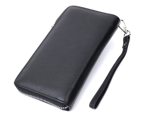 Купить Красивый клатч унисекс на одно отделение из натуральной кожи ST Leather 22697 Черный, фото , изображение 2, характеристики, отзывы