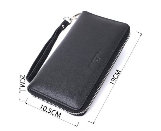 Купить Красивый клатч унисекс на одно отделение из натуральной кожи ST Leather 22697 Черный, фото , изображение 3, характеристики, отзывы