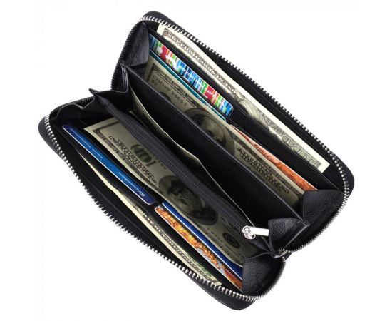 Купить Красивый клатч унисекс на одно отделение из натуральной кожи ST Leather 22697 Черный, фото , изображение 8, характеристики, отзывы