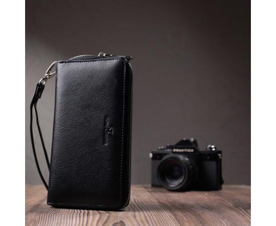 Купить Красивый клатч унисекс на одно отделение из натуральной кожи ST Leather 22697 Черный, фото , изображение 9, характеристики, отзывы