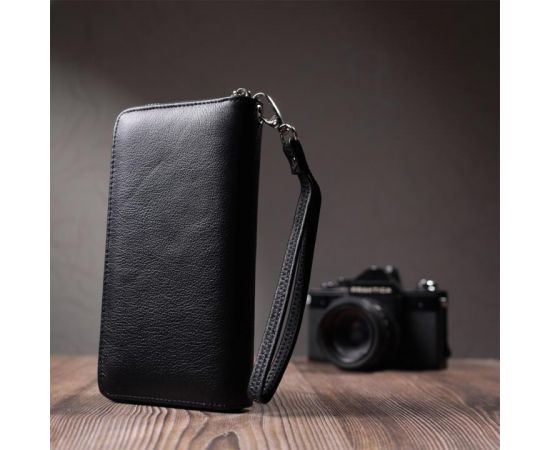 Купить Красивый клатч унисекс на одно отделение из натуральной кожи ST Leather 22697 Черный, фото , изображение 10, характеристики, отзывы