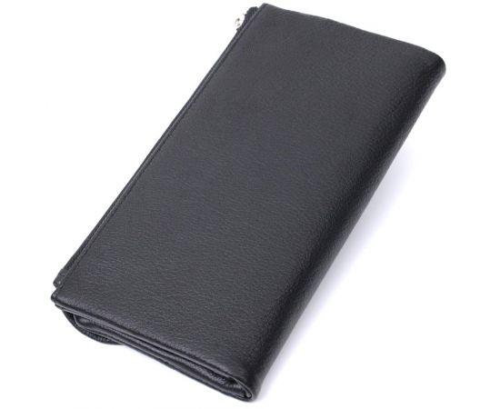 Купить Женское портмоне с блоком для карт из натуральной кожи ST Leather 22698 Черный, фото , изображение 2, характеристики, отзывы