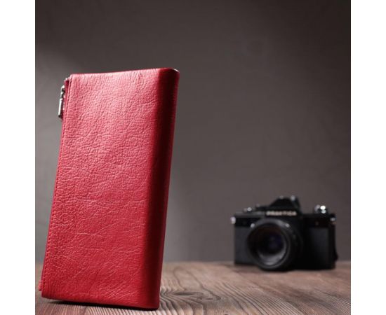 Купить Портмоне для женщин с блоком для карт из натуральной кожи ST Leather 22699 Красный, фото , изображение 11, характеристики, отзывы
