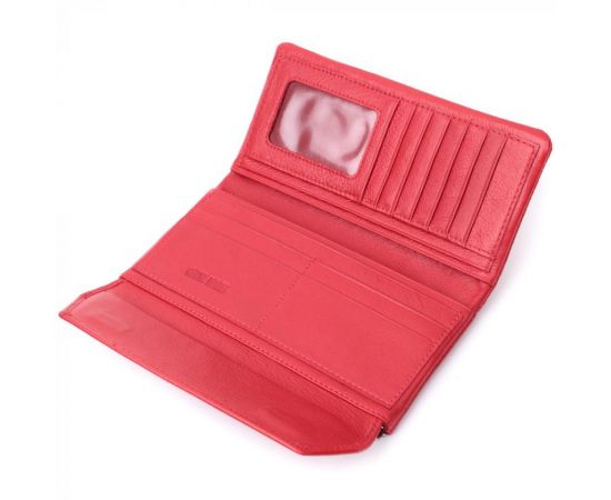 Купить Портмоне для женщин с блоком для карт из натуральной кожи ST Leather 22699 Красный, фото , изображение 6, характеристики, отзывы