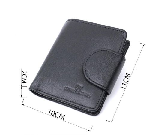 Купить Вертикальный кошелек для женщин из натуральной кожи ST Leather 22701 Черный, фото , изображение 3, характеристики, отзывы