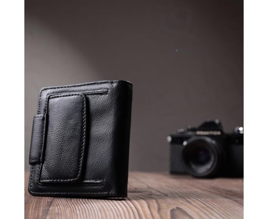 Купить Вертикальный кошелек для женщин из натуральной кожи ST Leather 22701 Черный, фото , изображение 10, характеристики, отзывы