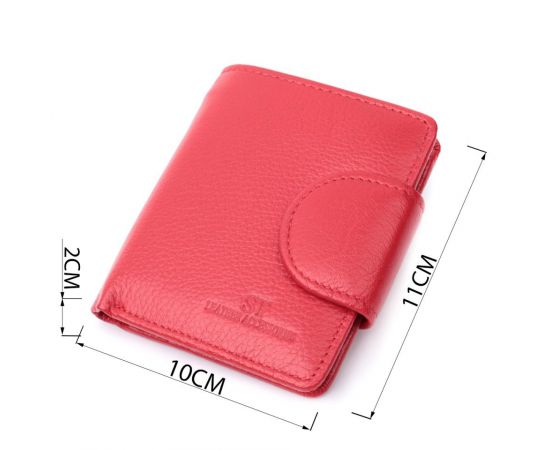 Купить Вертикальный кошелек для ярких женщин из натуральной кожи ST Leather 22702 Красный, фото , изображение 3, характеристики, отзывы
