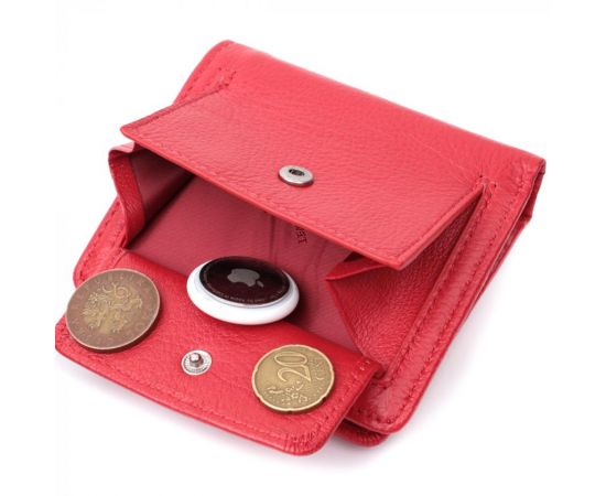 Купить Вертикальный кошелек для ярких женщин из натуральной кожи ST Leather 22702 Красный, фото , изображение 8, характеристики, отзывы