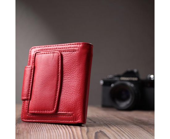 Купить Вертикальный кошелек для ярких женщин из натуральной кожи ST Leather 22702 Красный, фото , изображение 10, характеристики, отзывы