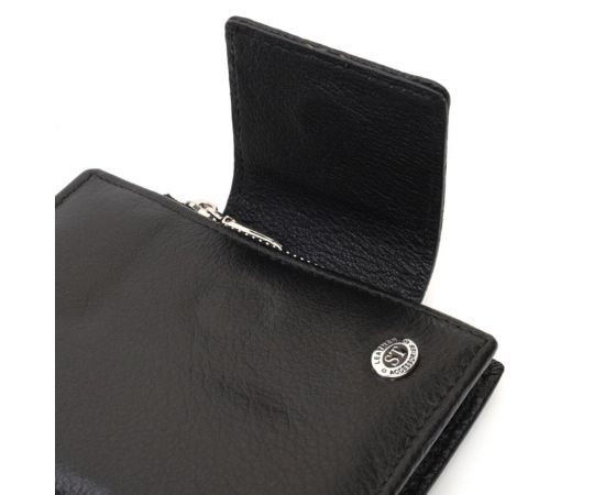 Купить Вертикальный кошелек для женщин из натуральной кожи ST Leather 22703 Черный, фото , изображение 5, характеристики, отзывы