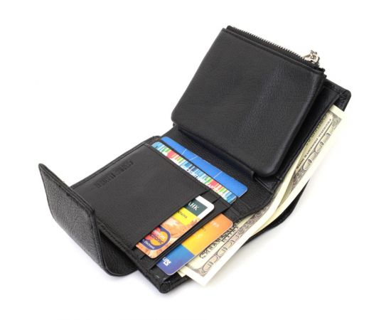 Купить Вертикальный кошелек для женщин из натуральной кожи ST Leather 22703 Черный, фото , изображение 7, характеристики, отзывы