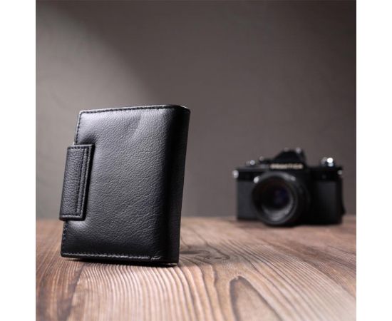 Купить Вертикальный кошелек для женщин из натуральной кожи ST Leather 22703 Черный, фото , изображение 10, характеристики, отзывы