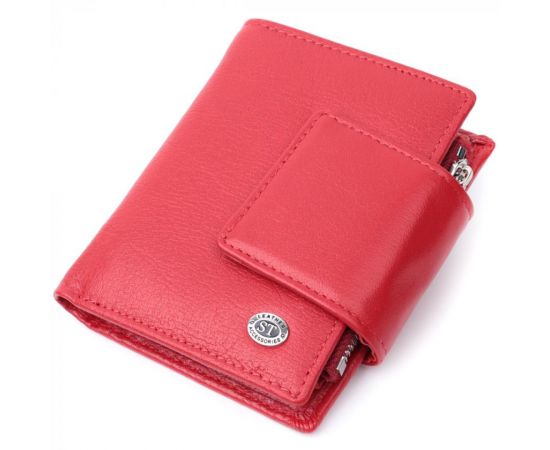Купить Женский кошелек вертикального формату из натуральной кожи ST Leather 22704 Красный, фото , характеристики, отзывы