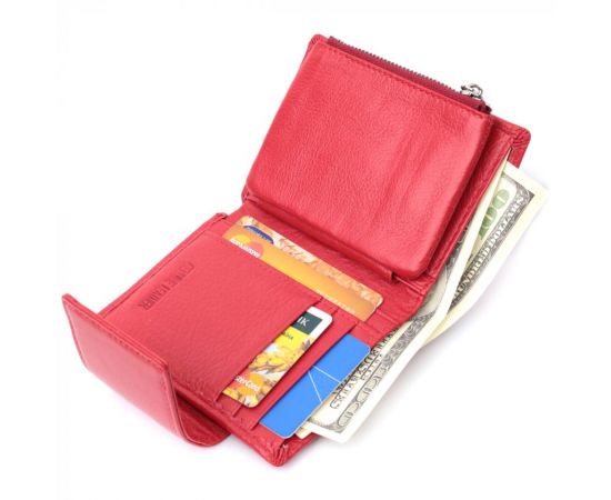 Купить Женский кошелек вертикального формату из натуральной кожи ST Leather 22704 Красный, фото , изображение 7, характеристики, отзывы