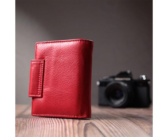 Купить Женский кошелек вертикального формату из натуральной кожи ST Leather 22704 Красный, фото , изображение 10, характеристики, отзывы