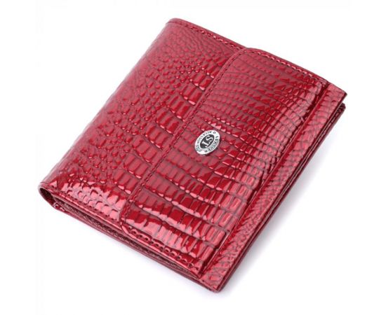 Купить Фактурный женский кошелек из натуральной кожи ST Leather 22705 Красный, фото , характеристики, отзывы