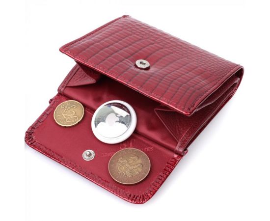 Купить Фактурный женский кошелек из натуральной кожи ST Leather 22705 Красный, фото , изображение 5, характеристики, отзывы