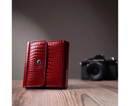 Купить Фактурный женский кошелек из натуральной кожи ST Leather 22705 Красный, фото , изображение 8, характеристики, отзывы