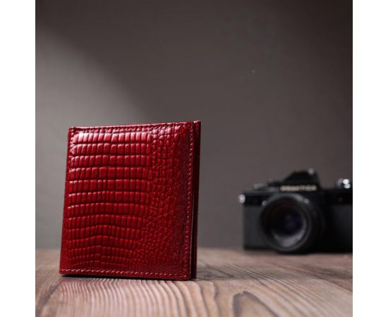 Купить Фактурный женский кошелек из натуральной кожи ST Leather 22705 Красный, фото , изображение 9, характеристики, отзывы