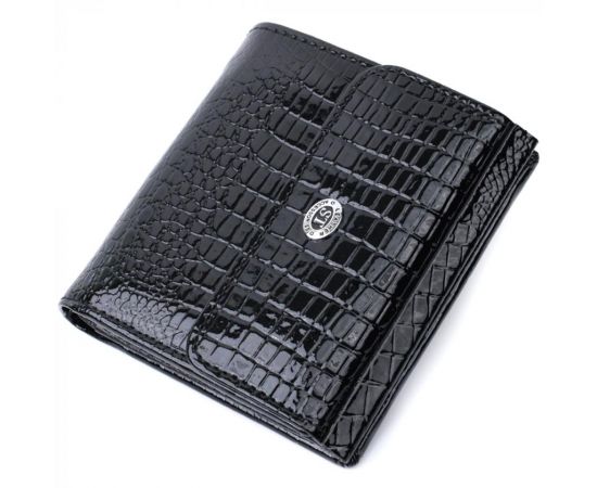 Купить Женский фактурный кошелек из натуральной кожи ST Leather 22706 Черный, фото , характеристики, отзывы