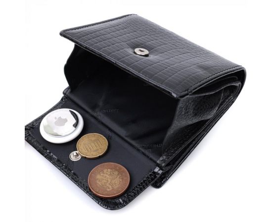 Купить Женский фактурный кошелек из натуральной кожи ST Leather 22706 Черный, фото , изображение 6, характеристики, отзывы