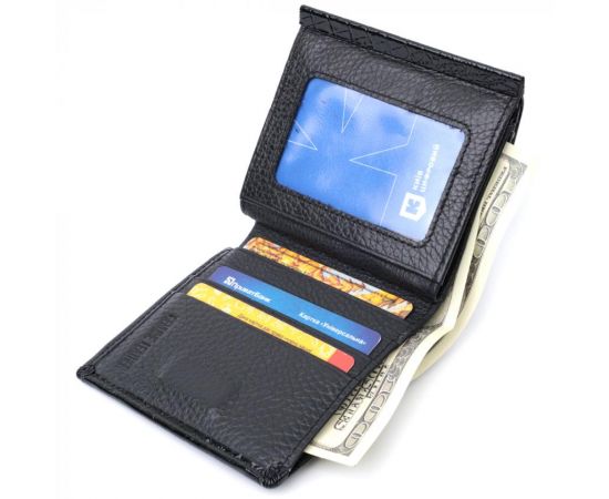 Купить Женский фактурный кошелек из натуральной кожи ST Leather 22706 Черный, фото , изображение 8, характеристики, отзывы