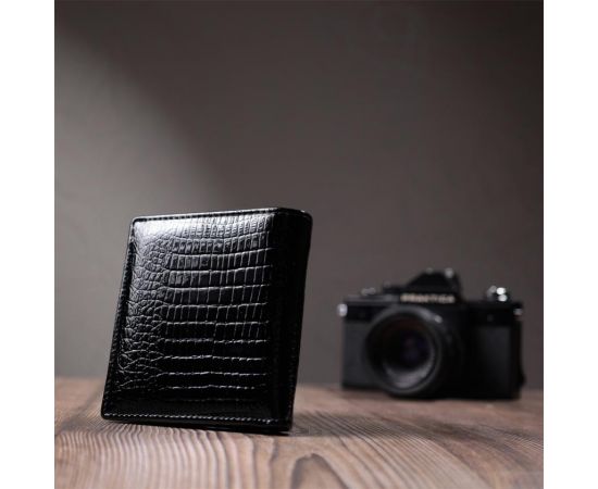 Купить Женский фактурный кошелек из натуральной кожи ST Leather 22706 Черный, фото , изображение 10, характеристики, отзывы