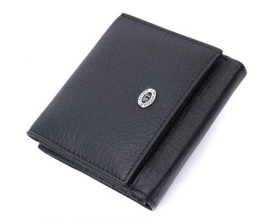 Купить Красивый кошелек для женщин из натуральной кожи ST Leather 22709 Черный, фото , характеристики, отзывы