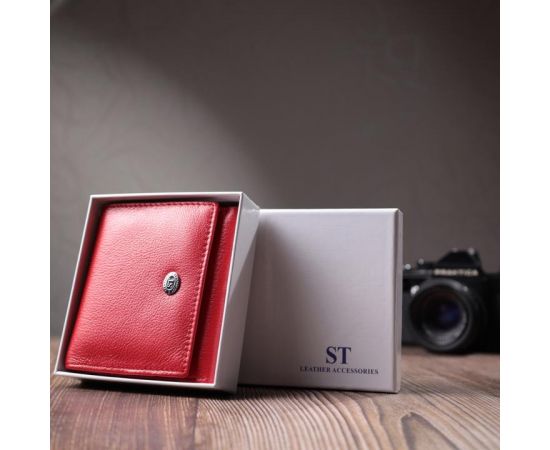 Купить Удобный кошелек для женщин из натуральной кожи ST Leather 22710 Красный, фото , изображение 11, характеристики, отзывы