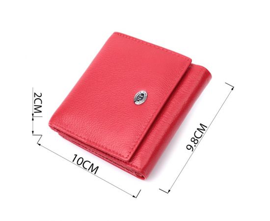Купить Удобный кошелек для женщин из натуральной кожи ST Leather 22710 Красный, фото , изображение 3, характеристики, отзывы