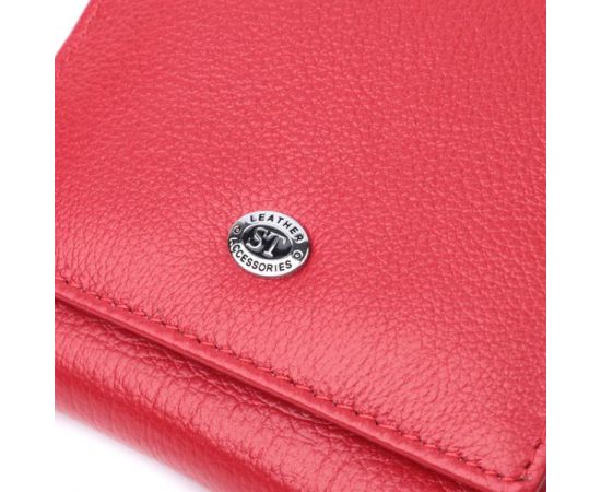 Купить Удобный кошелек для женщин из натуральной кожи ST Leather 22710 Красный, фото , изображение 5, характеристики, отзывы