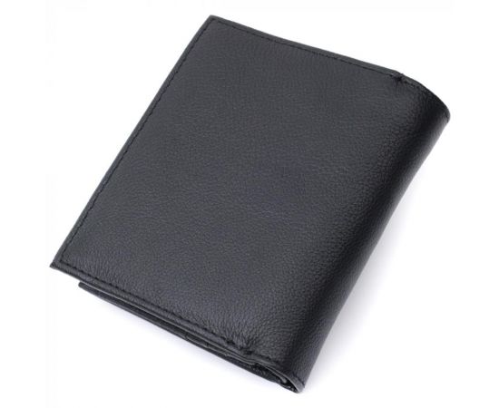 Купить Удобный женский кошелек с монетницей из натуральной кожи ST Leather 22711 Черный, фото , изображение 2, характеристики, отзывы