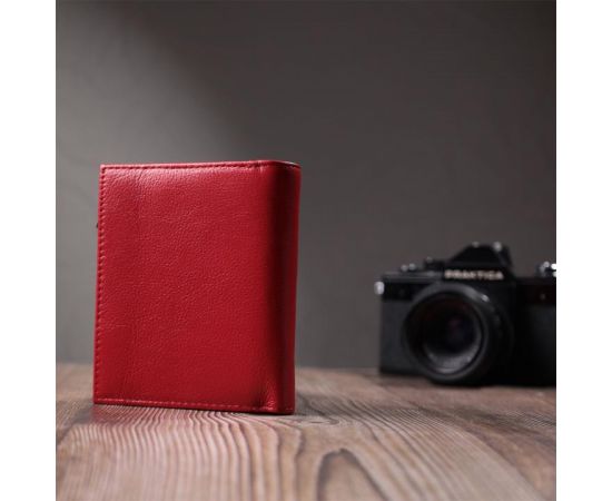 Купить Яркий женский кошелек с монетницей из натуральной кожи ST Leather 22712 Красный, фото , изображение 11, характеристики, отзывы