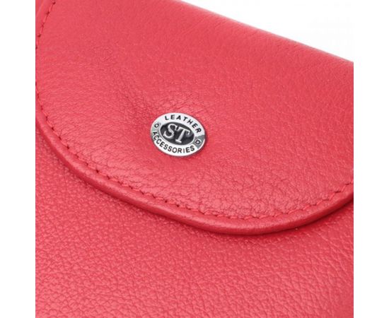 Купить Яркий женский кошелек с монетницей из натуральной кожи ST Leather 22712 Красный, фото , изображение 5, характеристики, отзывы