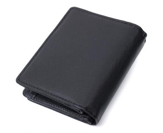Купить Женский кошелек с монетницей и блоком для пропусков из натуральной кожи ST Leather 22713 Черный, фото , изображение 2, характеристики, отзывы