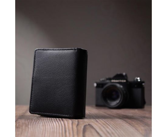 Купить Женский кошелек с монетницей и блоком для пропусков из натуральной кожи ST Leather 22713 Черный, фото , изображение 12, характеристики, отзывы