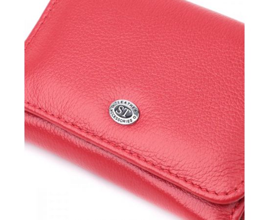 Купить Женский кошелек горизонтального формату из натуральной кожи ST Leather 22721 Красный, фото , изображение 5, характеристики, отзывы