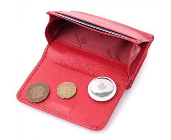 Купить Женский кошелек горизонтального формату из натуральной кожи ST Leather 22721 Красный, фото , изображение 8, характеристики, отзывы