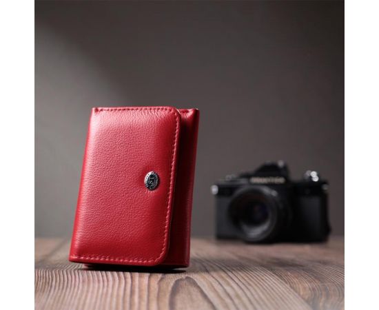 Купить Женский кошелек горизонтального формату из натуральной кожи ST Leather 22721 Красный, фото , изображение 9, характеристики, отзывы