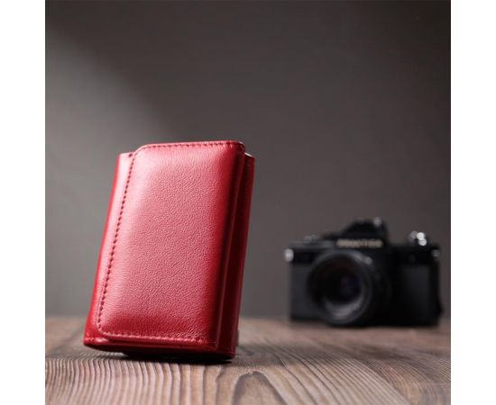 Купить Женский кошелек горизонтального формату из натуральной кожи ST Leather 22721 Красный, фото , изображение 10, характеристики, отзывы