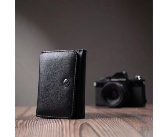 Купить Кошелек для женщин горизонтального формату из натуральной кожи ST Leather 22722 Черный, фото , изображение 10, характеристики, отзывы