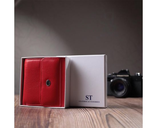 Купить Женское удобное портмоне из натуральной кожи ST Leather 22723 Красный, фото , изображение 11, характеристики, отзывы