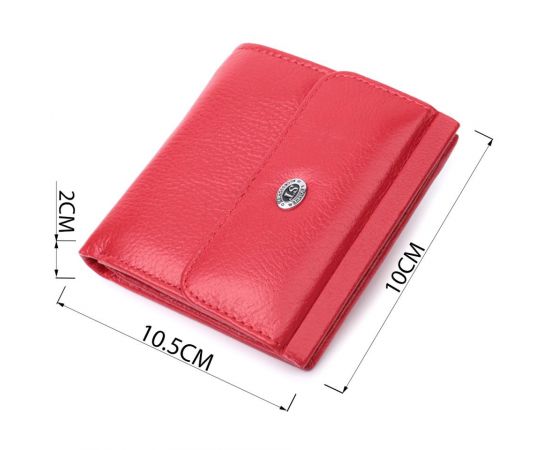 Купить Женское удобное портмоне из натуральной кожи ST Leather 22723 Красный, фото , изображение 3, характеристики, отзывы